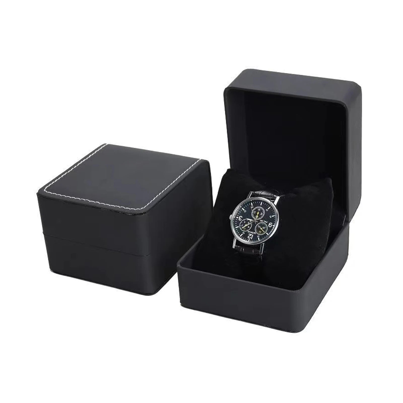 Boite Montre Cuir Coffret Cadeau Coussin