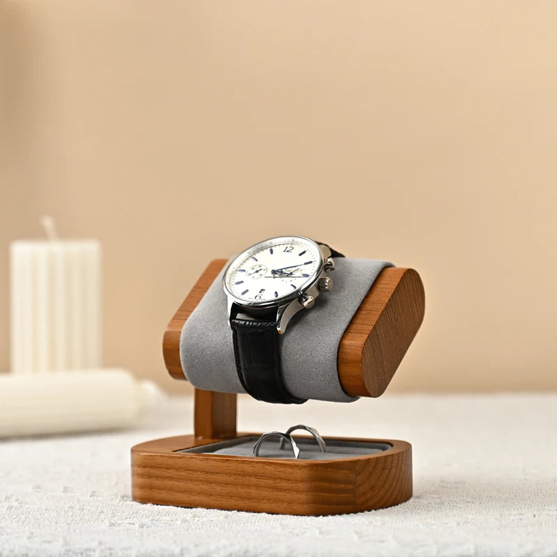 Présentoir Montre Bois Massif Bagues Vitrine