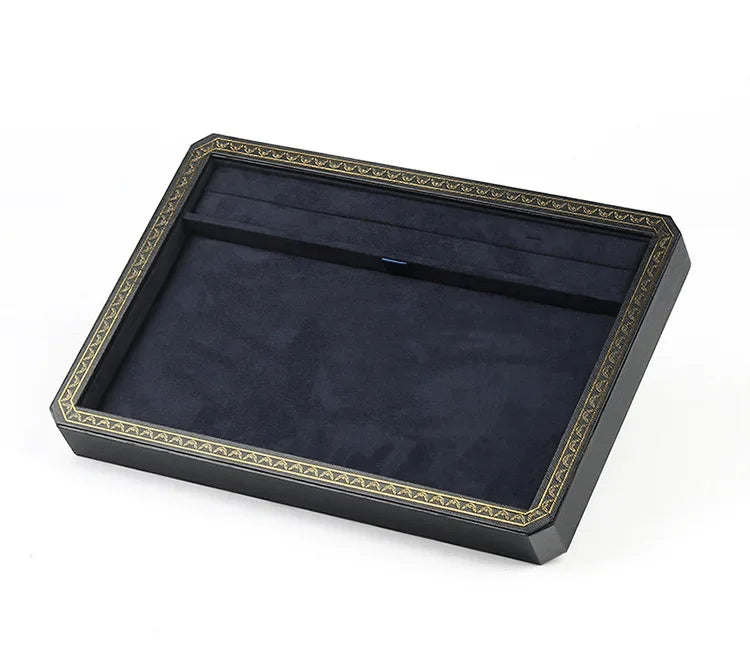 Boîte Bijoux Cuir Portable Vitrine Compartiments