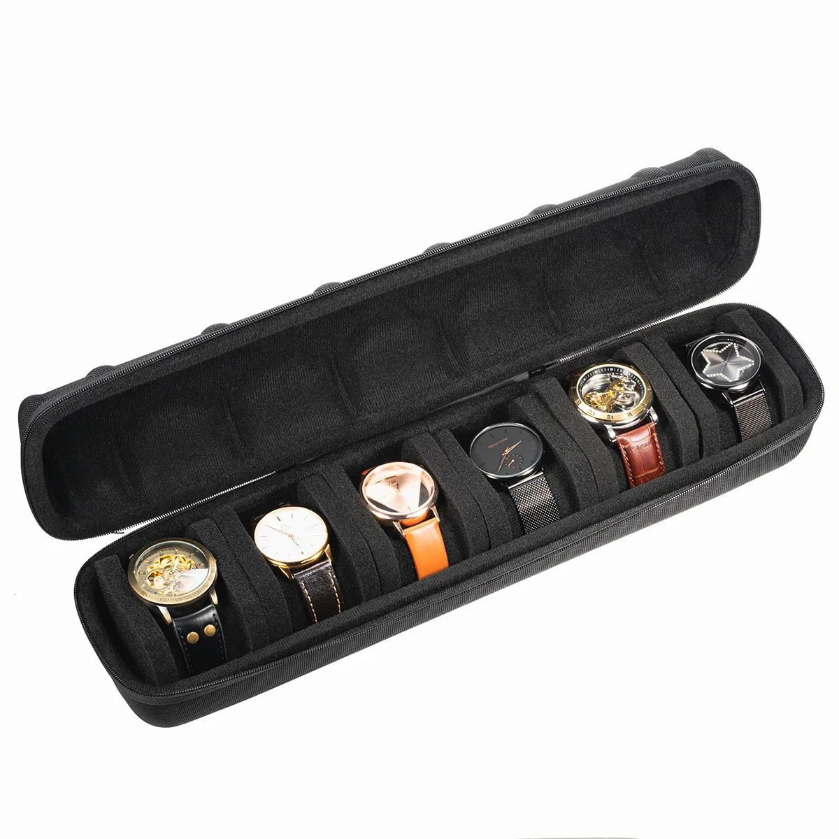 Étui Montre Voyage Rigide Plastique 15 Emplacements