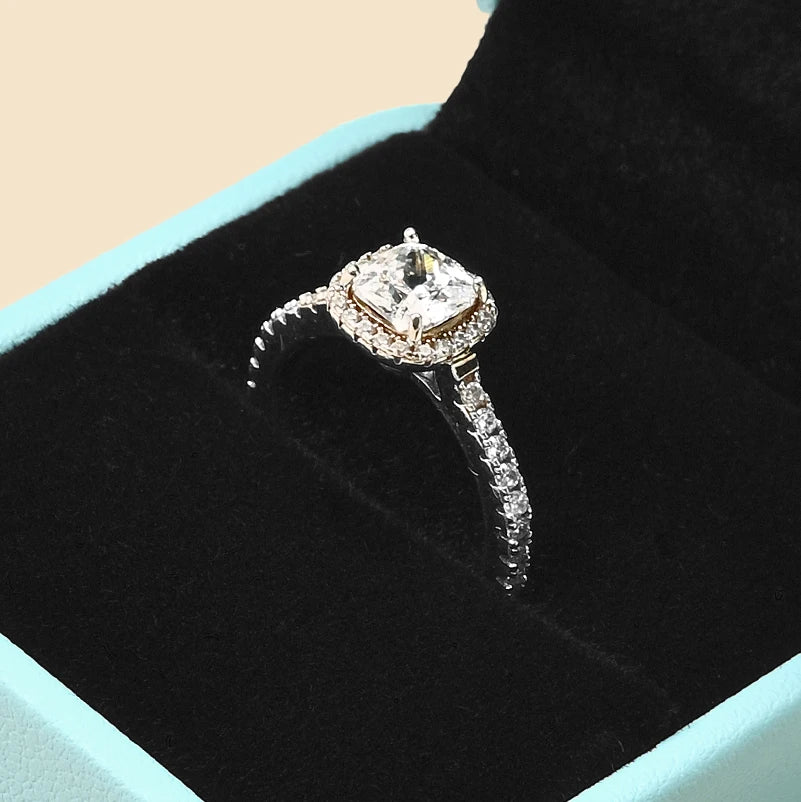 Boîte à Bijoux Cuir Bague Mariage