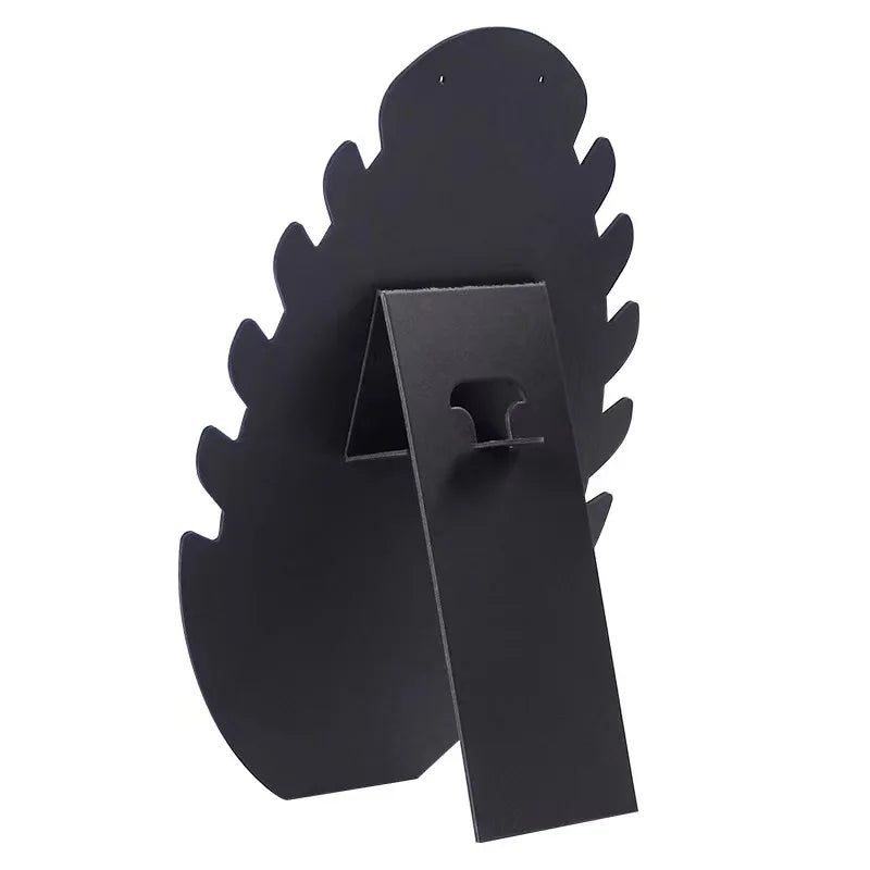 Présentoir Collier Métal Feuille Noir