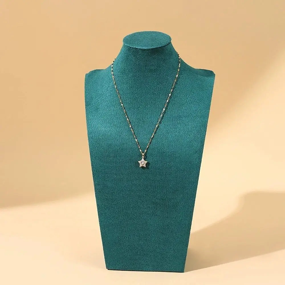 Présentoir Collier Velours Buste Compact