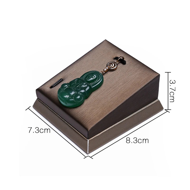 Présentoir Cuir PU Collier Bague Bracelet Pendentif Vitrine