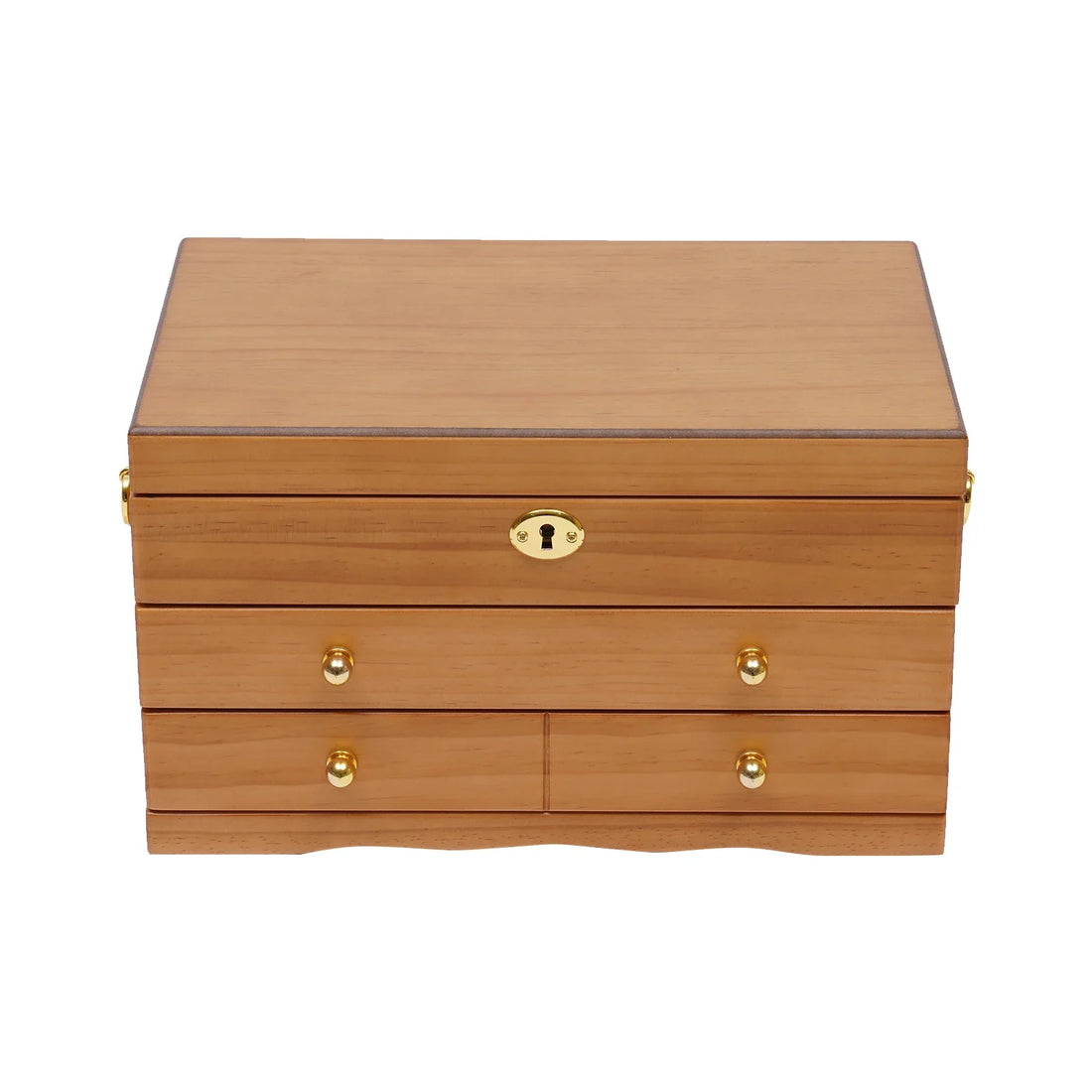 Boîte Bijoux Bois Massif Rangement Sécurisé