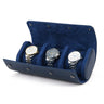 Etui Montre Cuir Bleu Voyage Homme