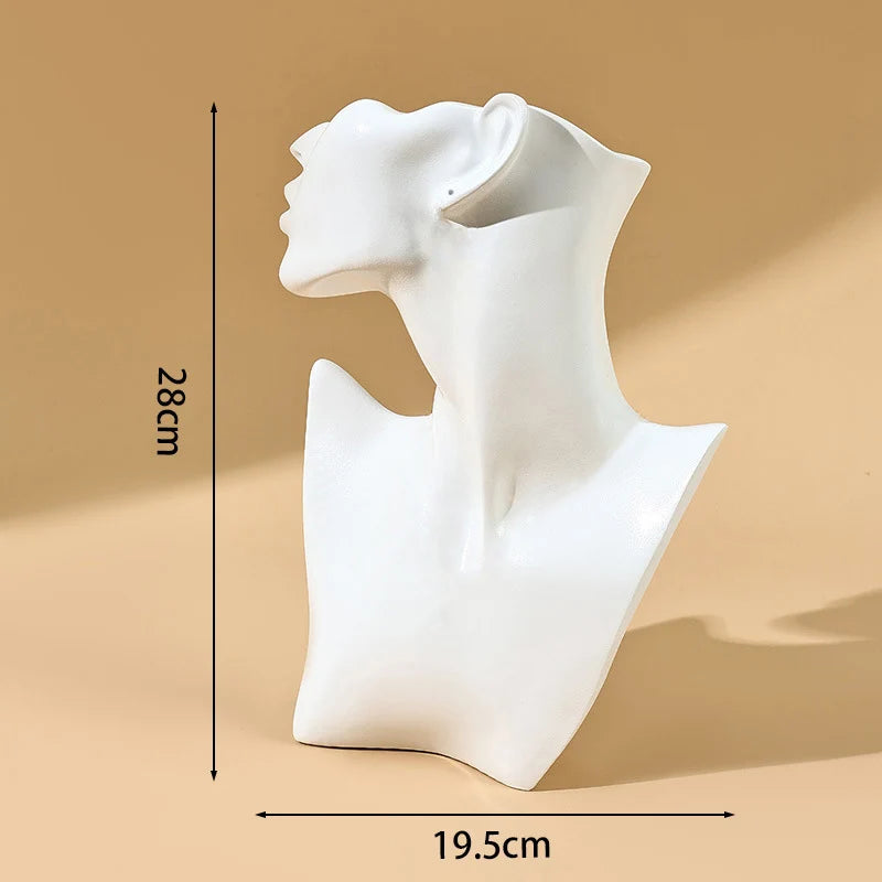 Buste Bijoux Résine Mannequin Pendentif Multi-Coloris