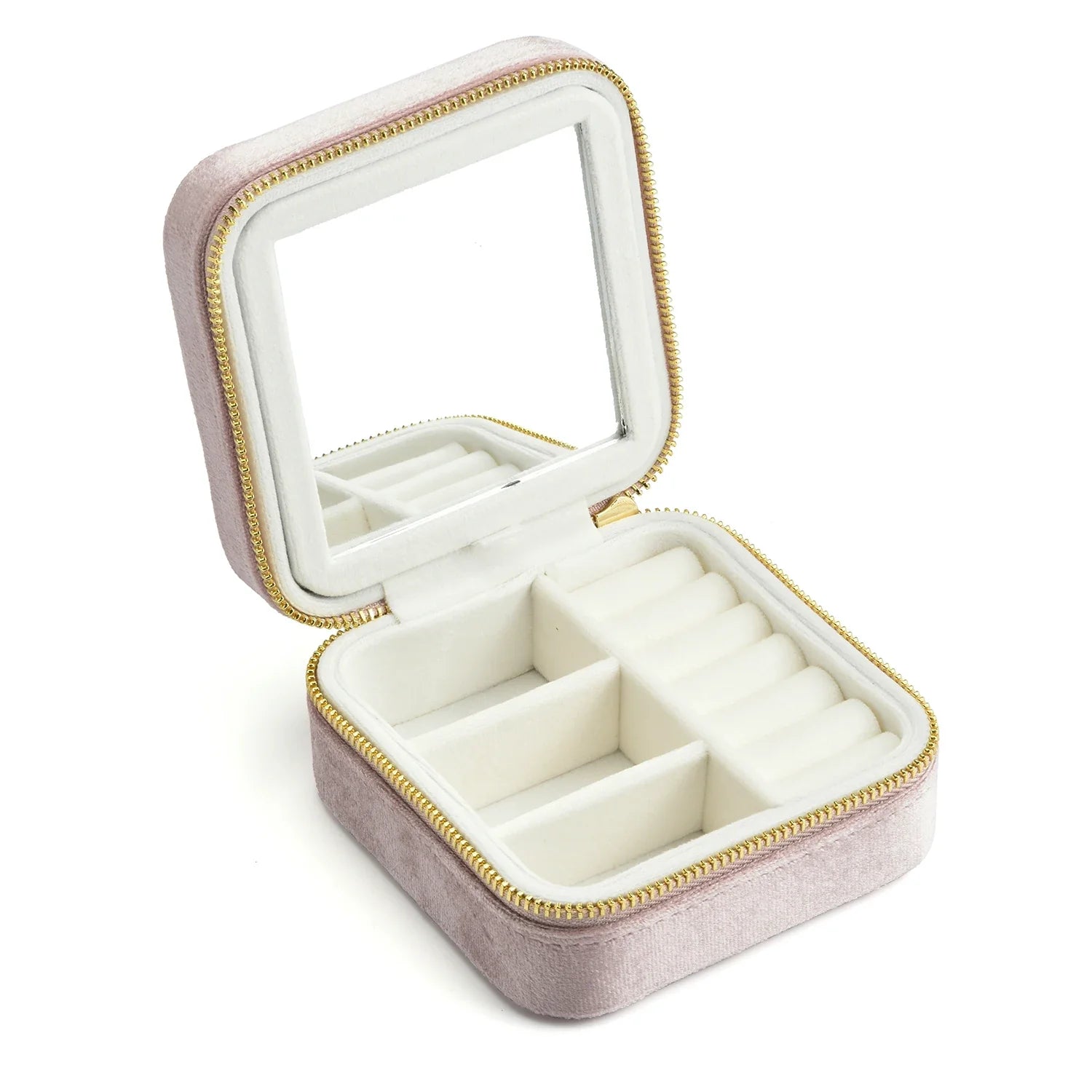 Boite Bijoux Poche Velours Compacte