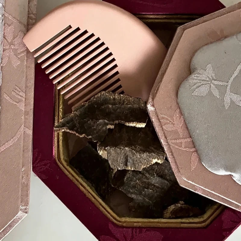 Plateau Bijoux Soie Oriental Rétro