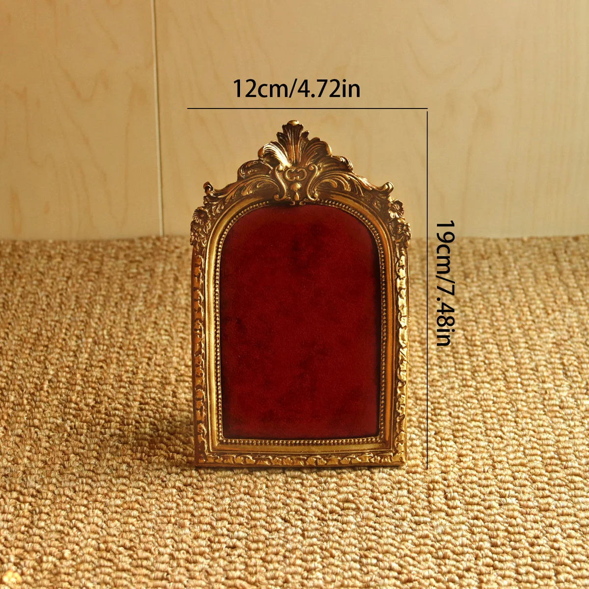 Coussin Bague Resine Velours Vintage
