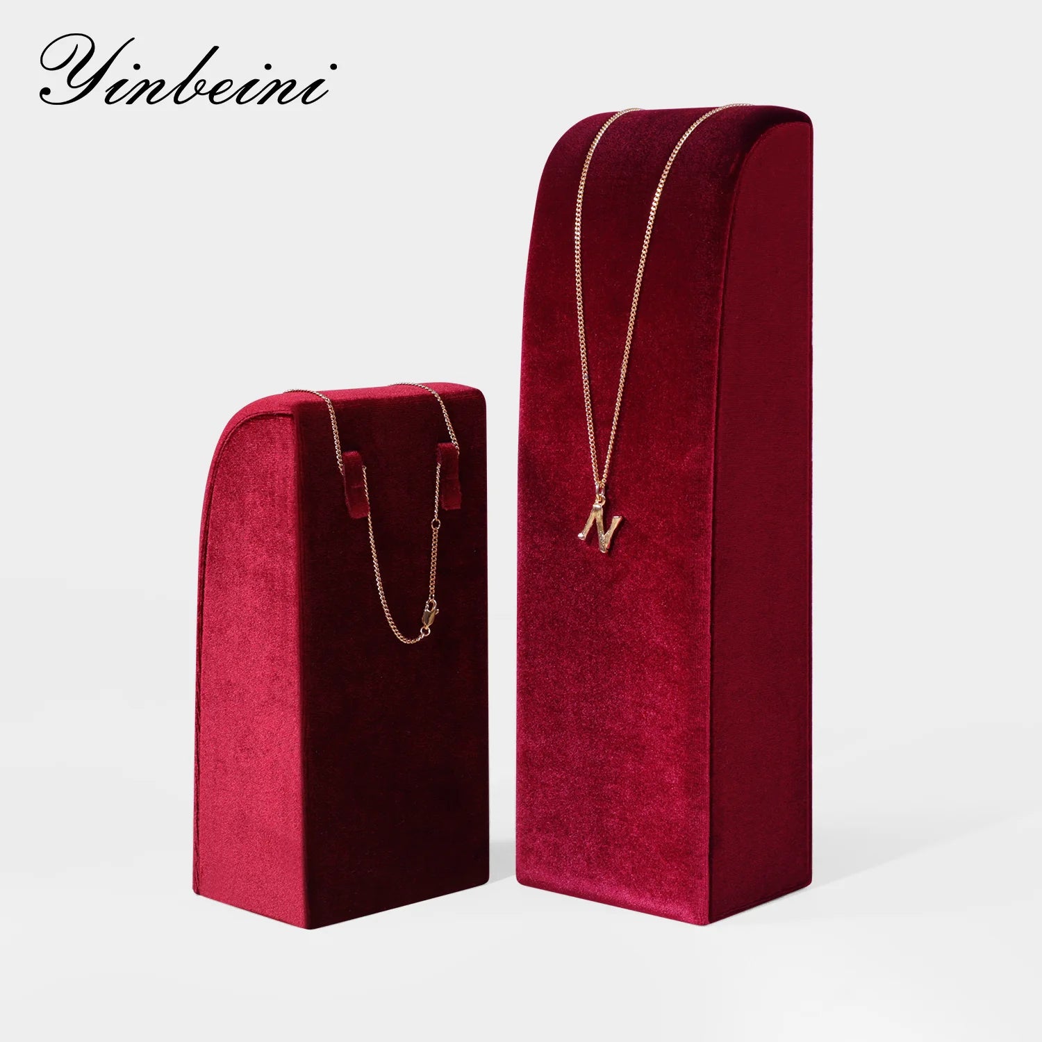 Présentoir Collier Velours Vertical Multicolore