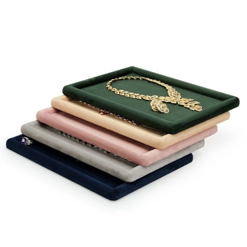 Plateau Bijoux Cuir Velours Organisateur Tiroir
