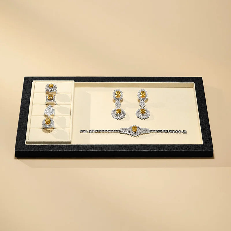Plateau Bijoux Cuir Véritable Haut de Gamme