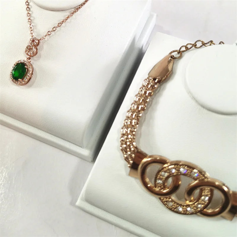 Présentoir Collier Velours Plat Luxe