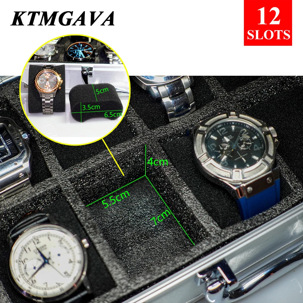 Boîte Montre Métal Aluminium Rangement