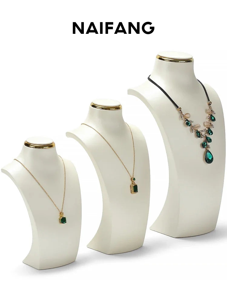 Buste Collier Résine Cou Figurine Vitrine