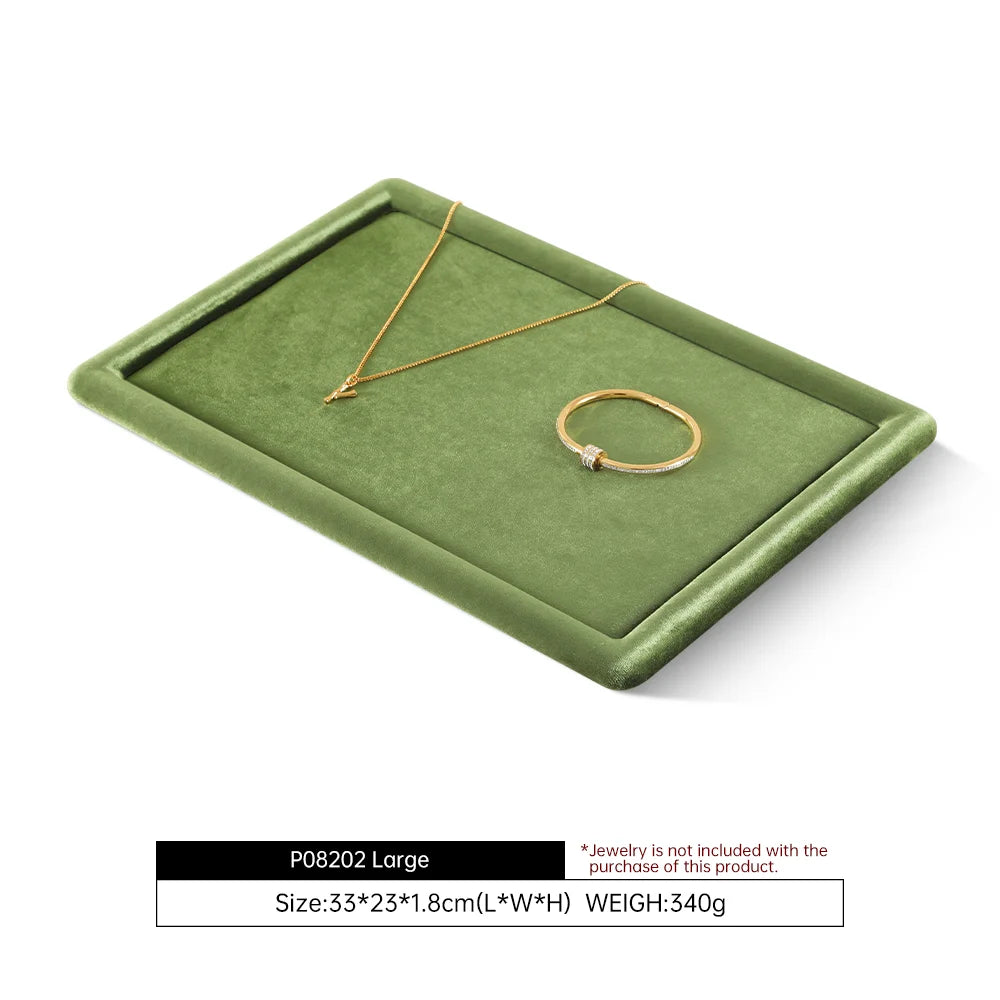 Plateau Bijoux Velours Plat Organisateur