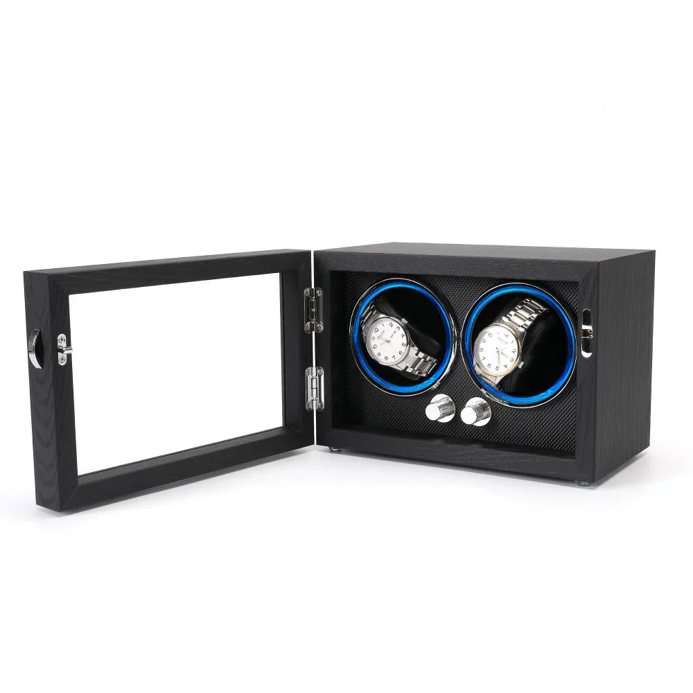 Remontoir Montre Automatique 2 Places Bois Luxe