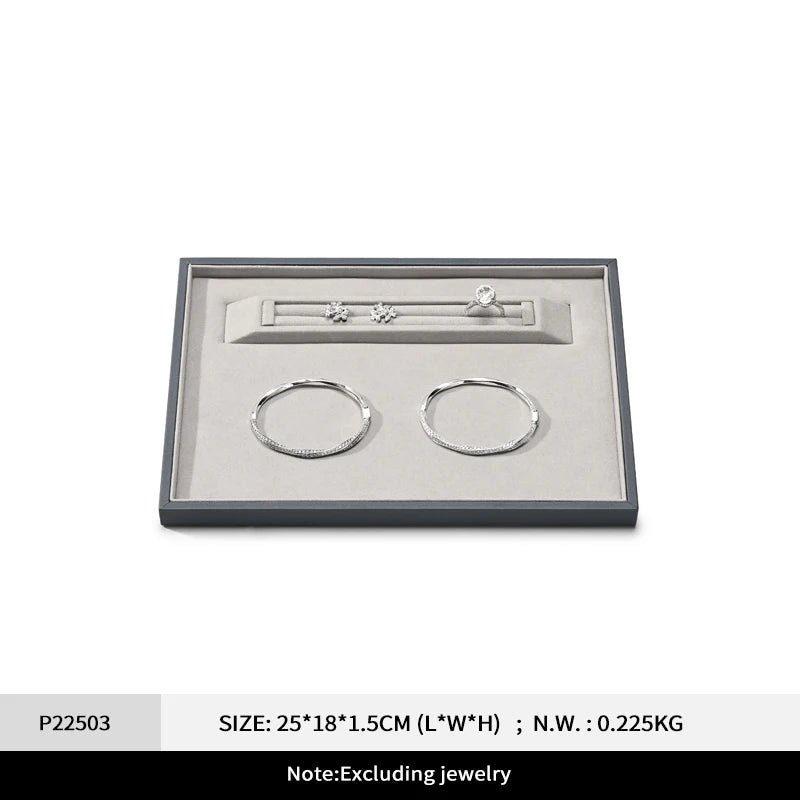 Plateau Bijoux Cuir Bagues Colliers Bracelets