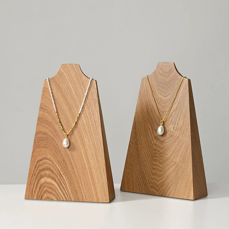 Présentoir Collier Buste Bois