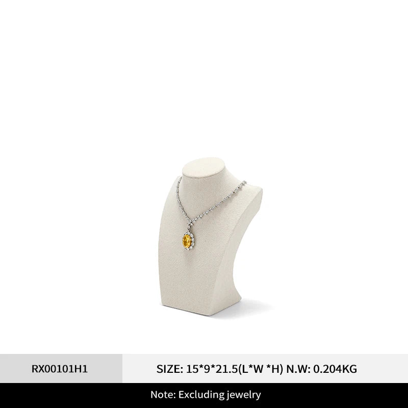 Buste Collier en Tissu Lin