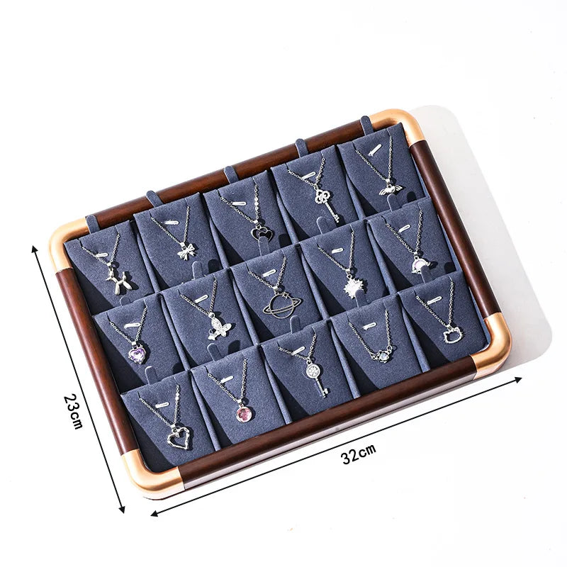 Plateau Bijoux Bois Noyer Multicolore Mixte