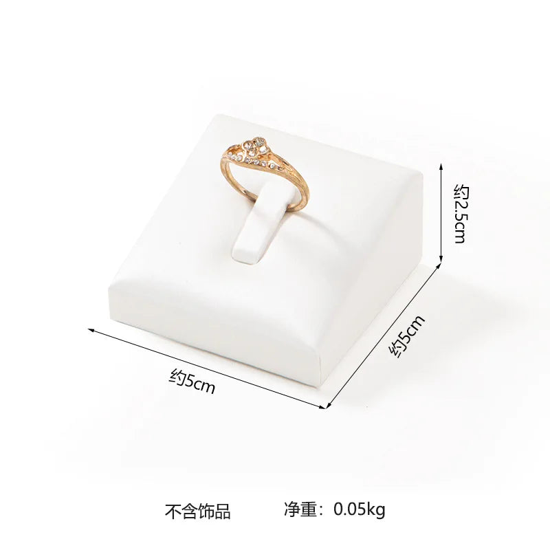Buste Bijoux Cuir Blanc Mannequin Multifonction