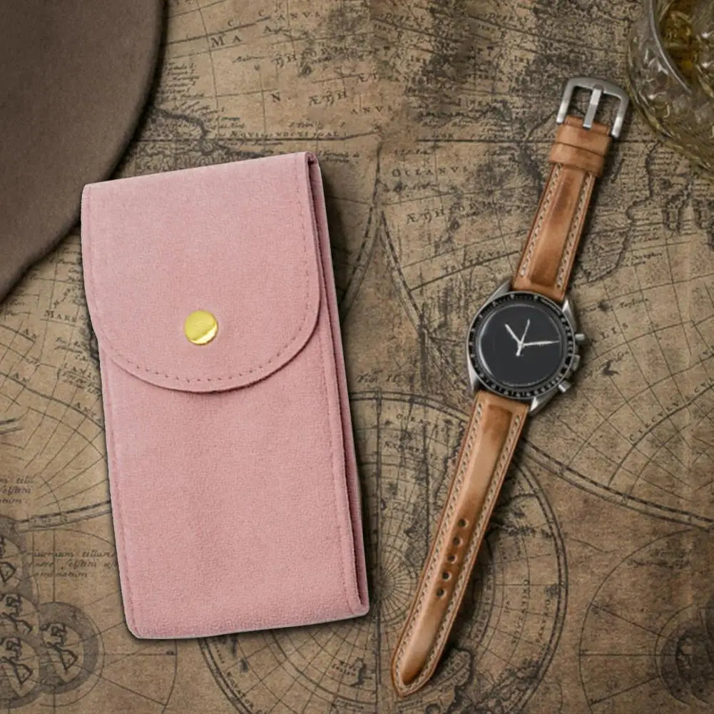 Pochette Montre Velours Voyage Protection