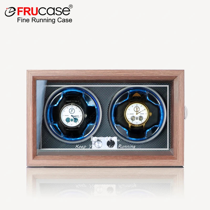 Remontoir Montre Bois Massif Multi-Places LED