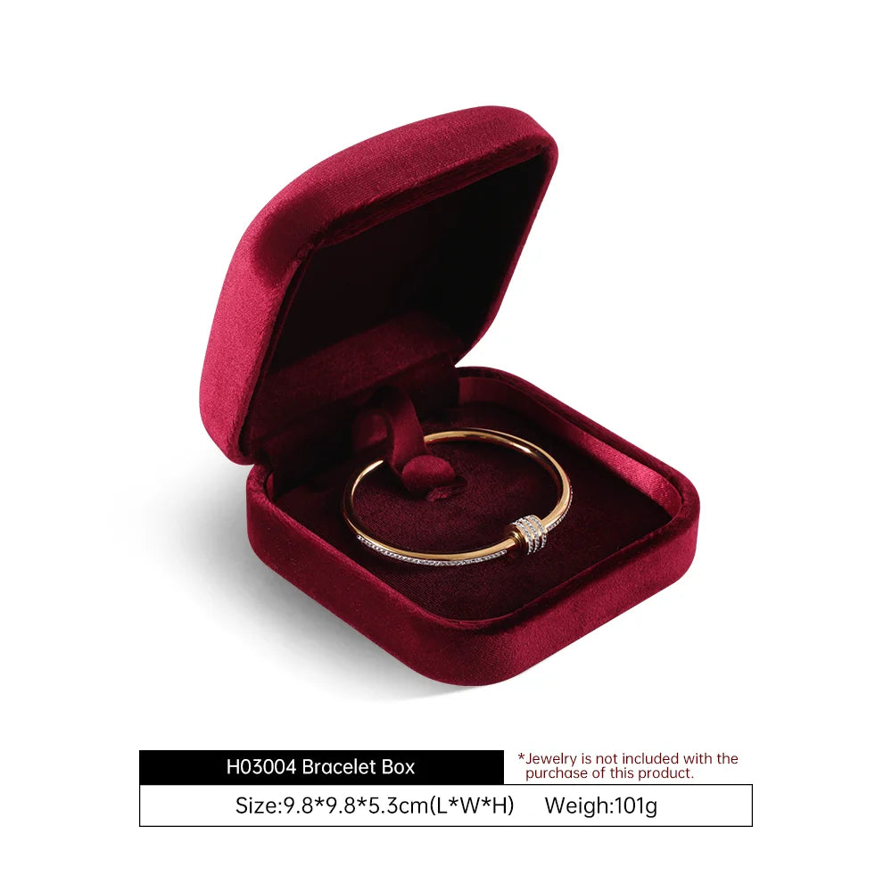 Boîte à Bijoux Velours Premium Rangement
