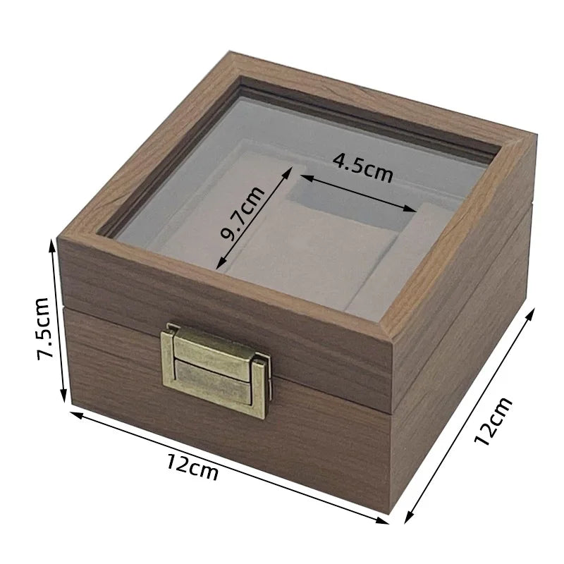Boîte Montre Bois Vintage Rangement