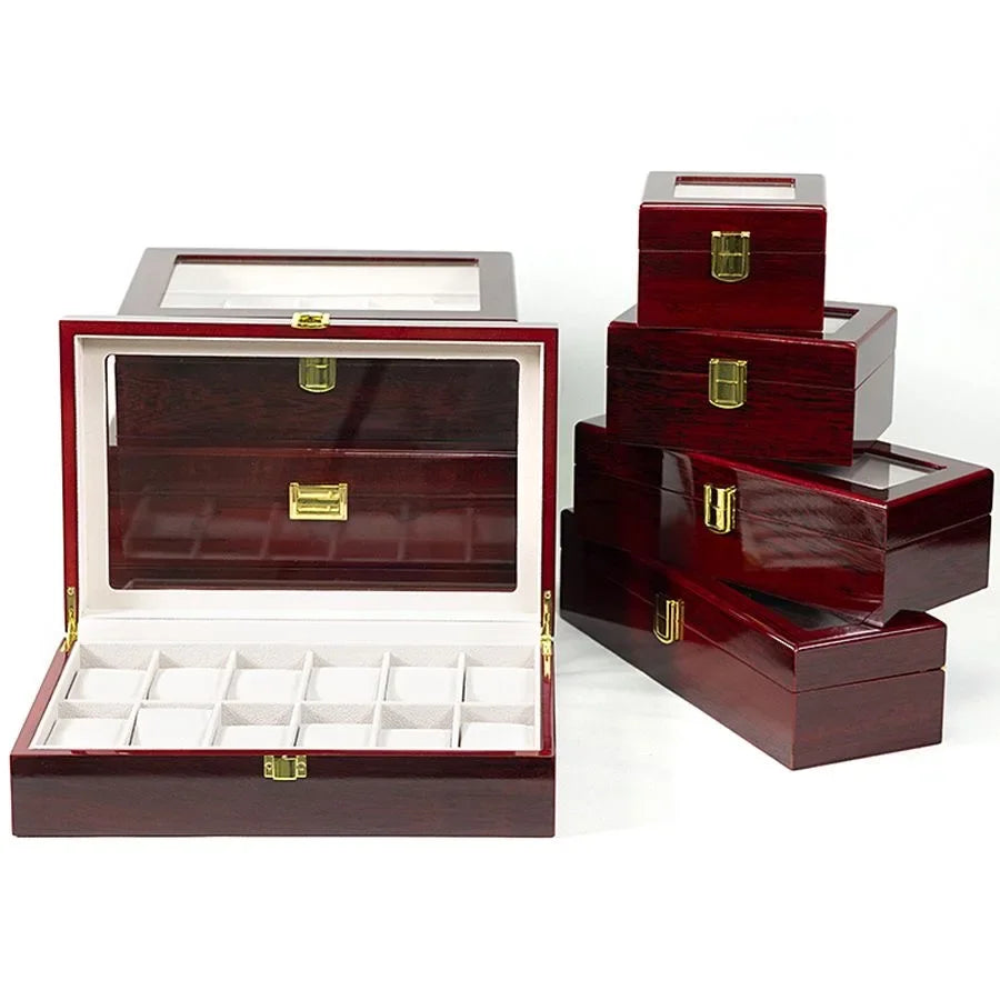 Boîte Montre Bois Mallette Voyage Cadeau