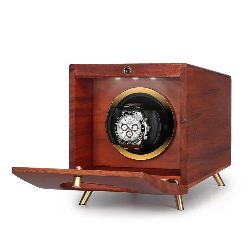 Remontoir Montre Bois Massif 1 Place Luxe