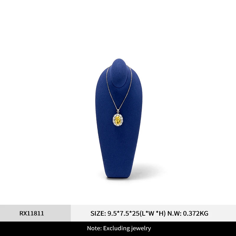 Buste Collier Cou Microfibre Présentation Vitrine