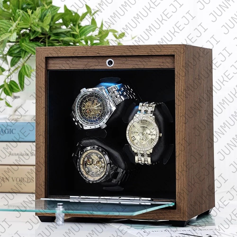 Coffre Fort Montre Bois Remontoir 3 6 Emplacements