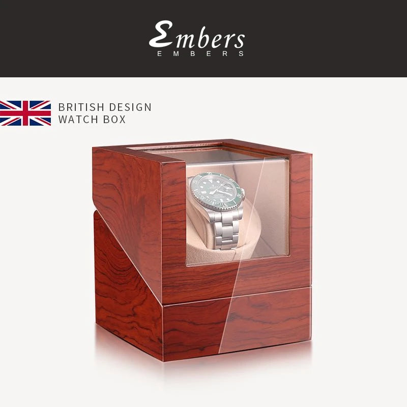 Coffre Fort Montre Remontoir Bois Automatique