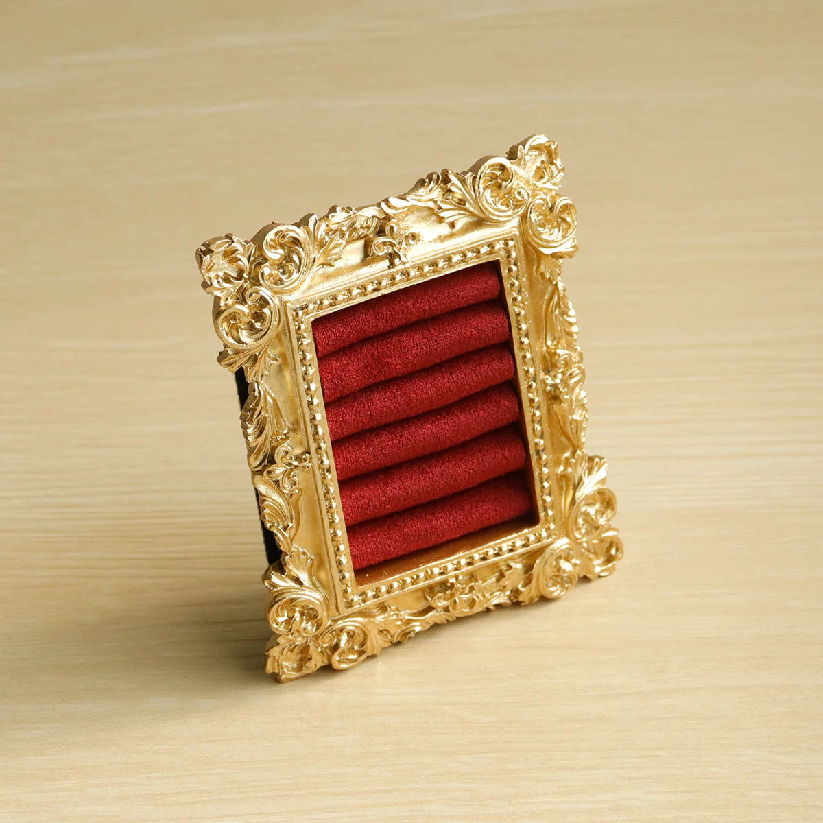 Plateau Bague Daim Vintage Baroque