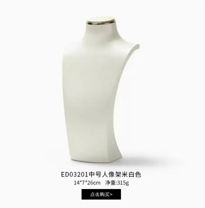 Buste Collier Résine Cou Figurine Vitrine