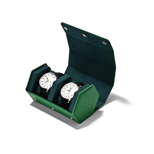 Coffret Montre Bois Laqué Piano 2 Emplacements