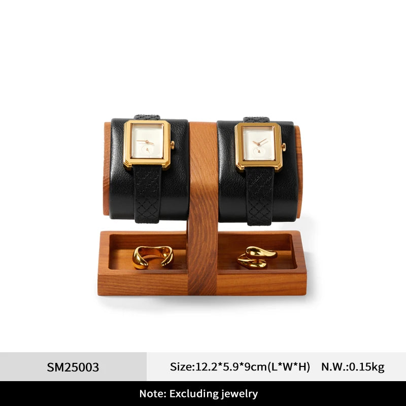 Présentoir Montre Bois Massif Simple Double