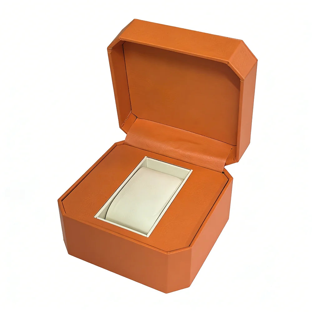 Étui Montre Cuir Voyage Élégant Présentation