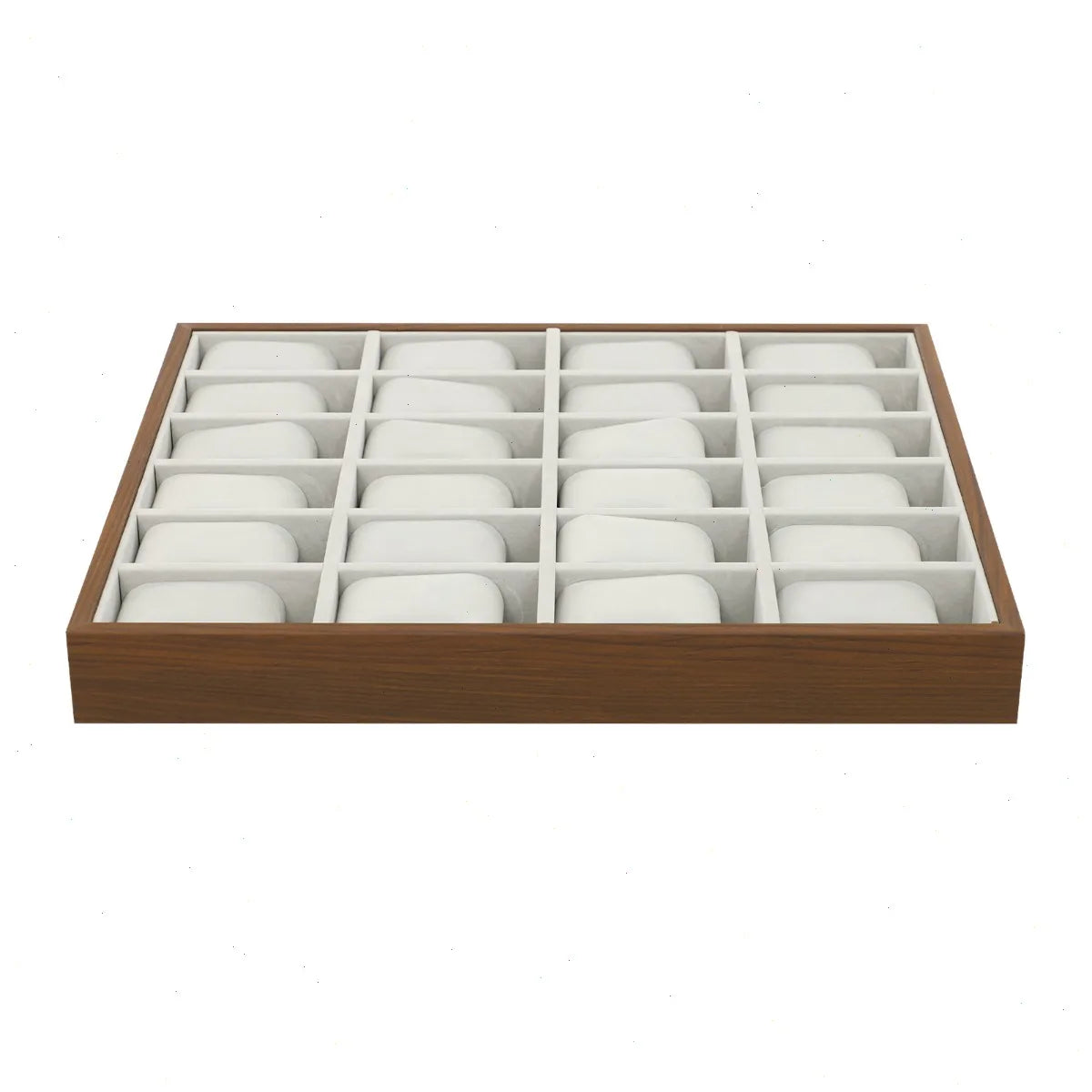 Boite Montre Bois Velours 24 Emplacements Rangement