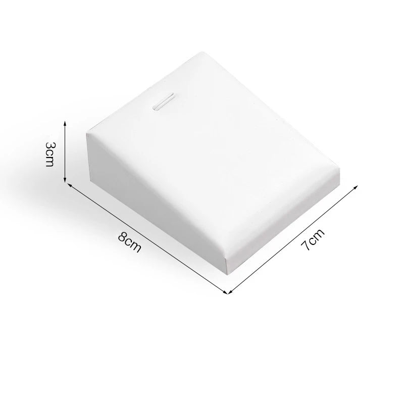 Présentoir Bijoux Cuir Blanc Multifonction