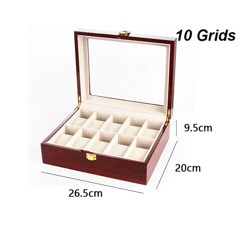 Boîte Montre Bois Mallette Voyage Cadeau