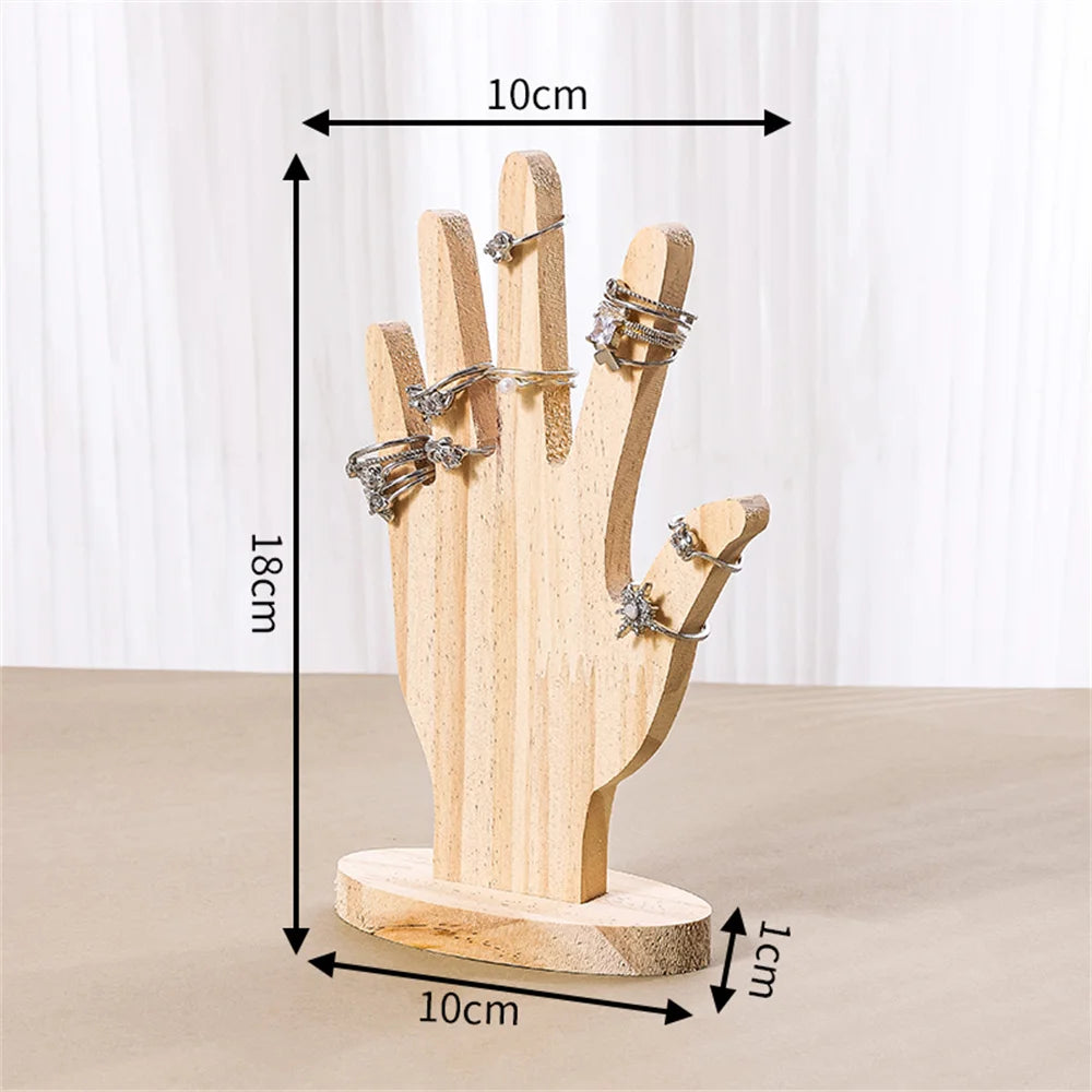 Présentoir Bois Main Bracelet Bague Bureau