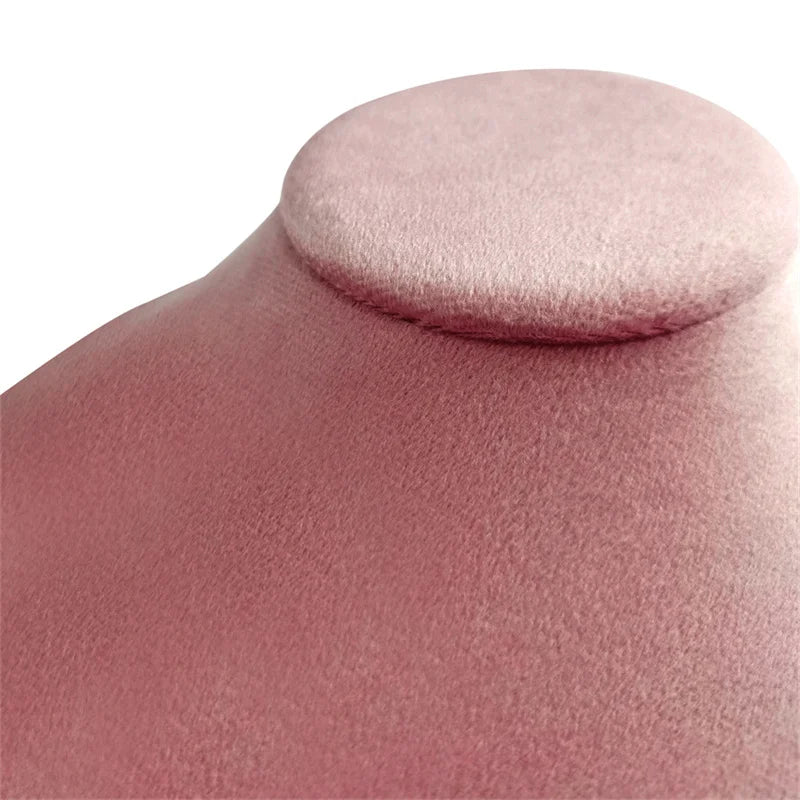 Présentoir Collier Velours Ras de Cou Rose