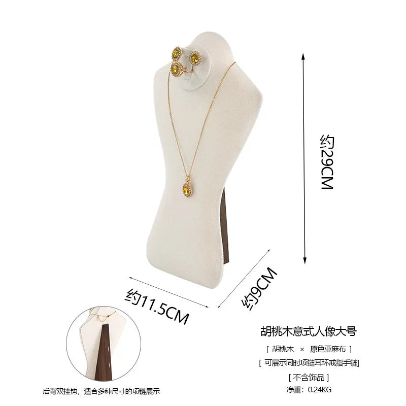 Présentoir Bijoux Bois Lin Royal Boutique