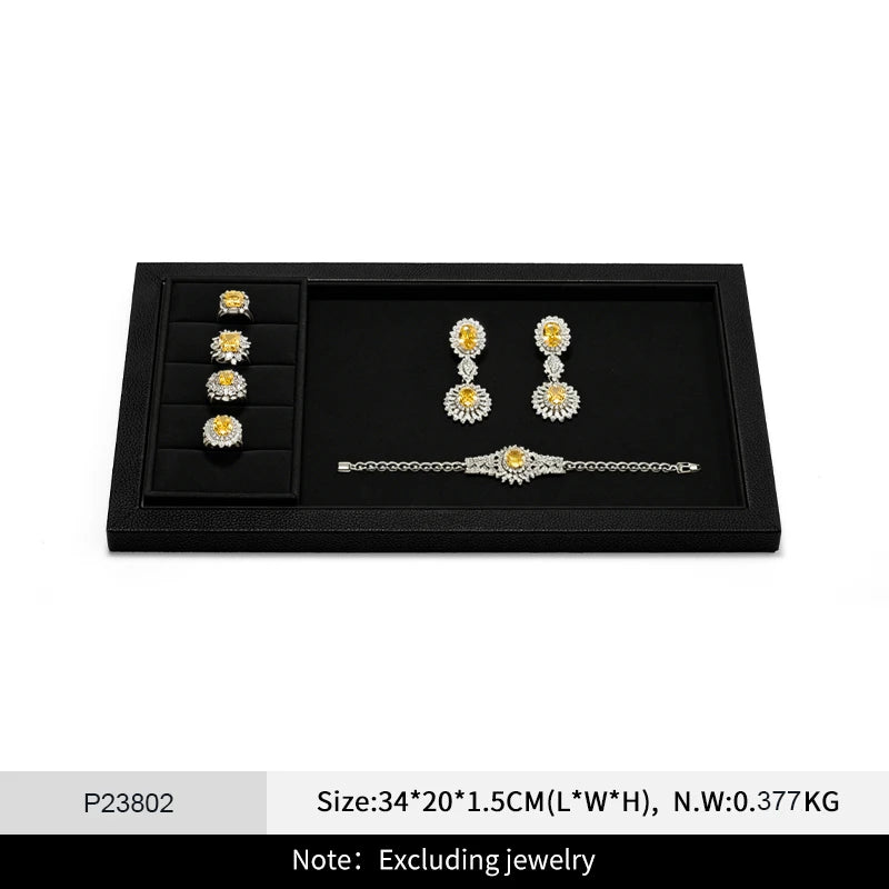 Plateau Bijoux Cuir Véritable Haut de Gamme