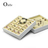 Plateau Bijoux Velours Perles Blanches