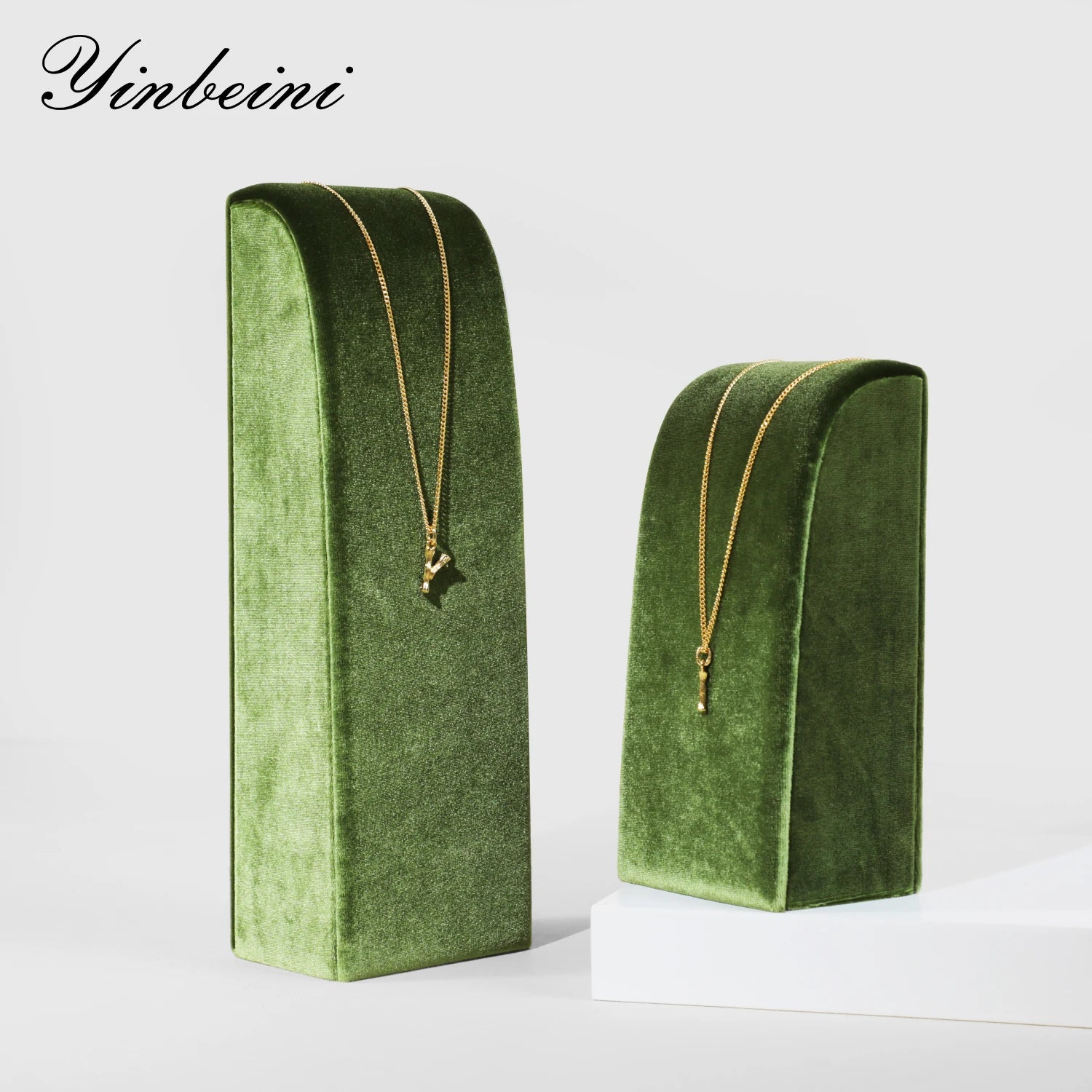 Présentoir Collier Velours Vertical Multicolore
